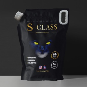 S-CLASS 고양이 블랙 벤토나이트 모래 무향 11.5kg
